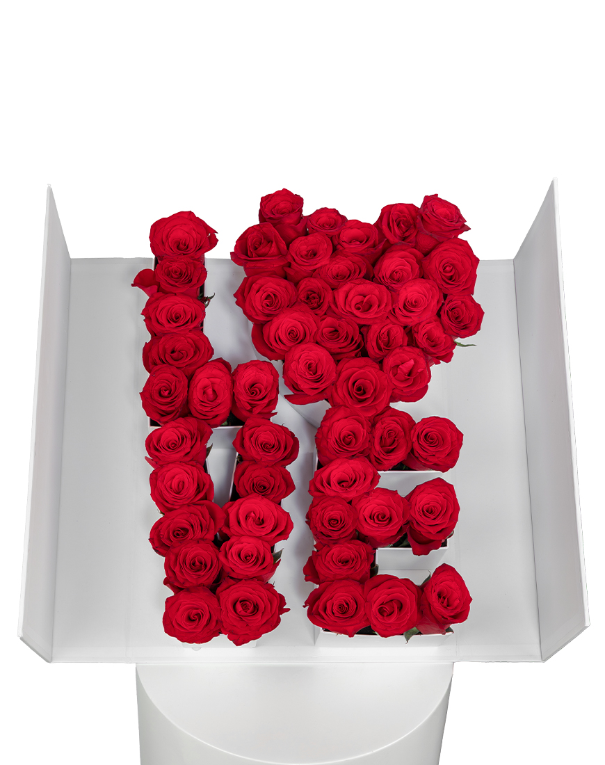 Picture of Love Letter Valentine's Day Special Flower Box