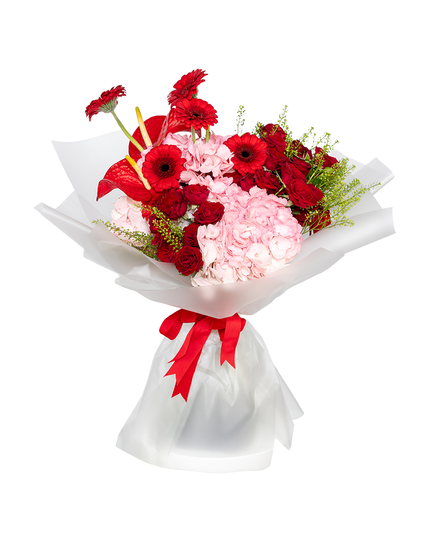 Picture of Floral Symphony Valentine's Day Special Mixed Bouquet