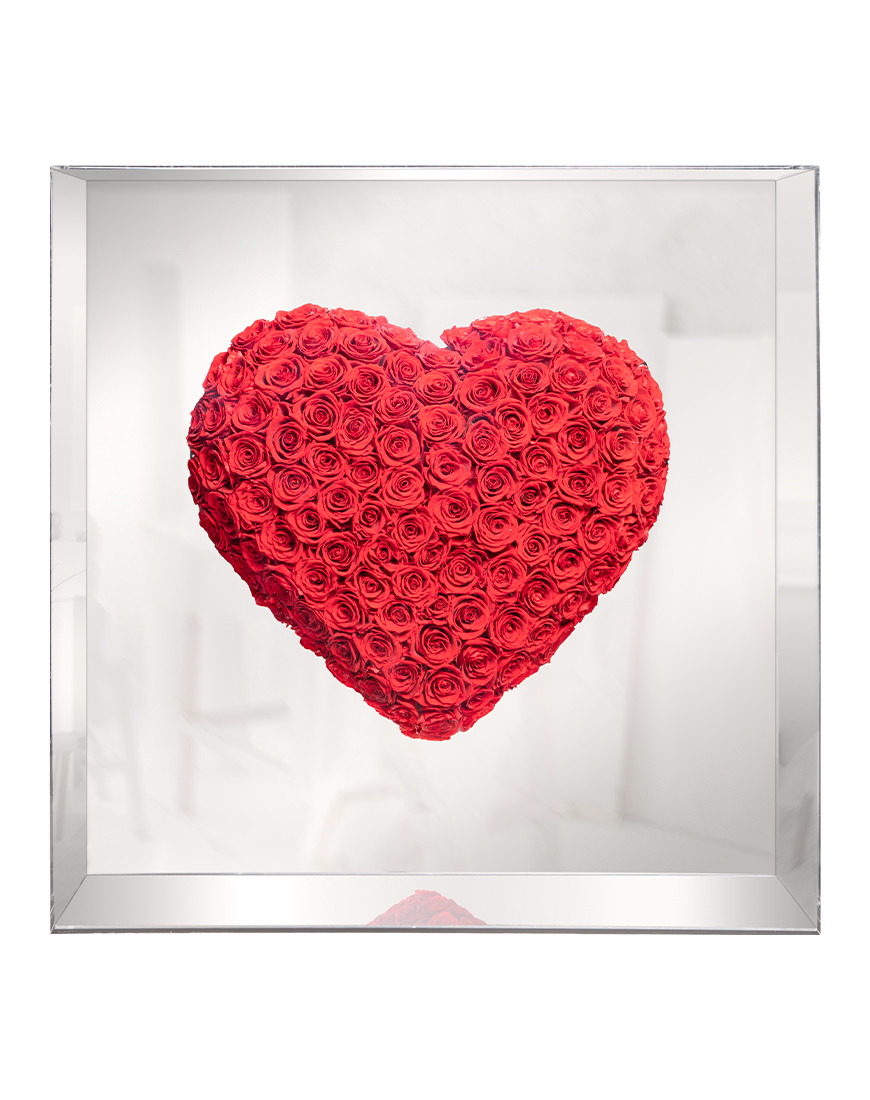 Picture of Eternal Heart Valentine Special Preserved Flower Arrangement