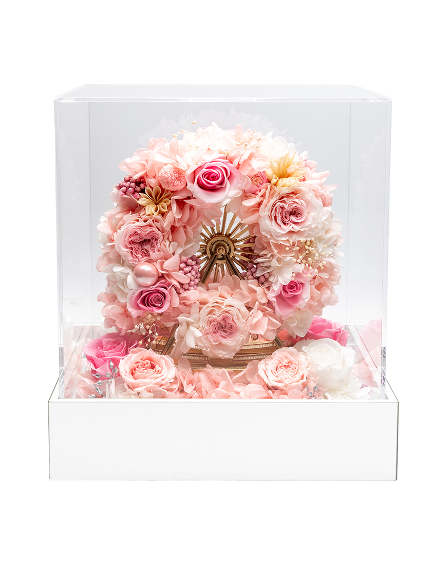 Picture of Blush Ferris Valentine Special Preserved Flower Arrangement