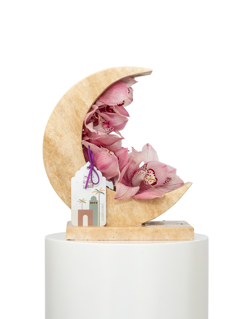 Picture of Blush Crescent Ramadan Special Flower Arrangement