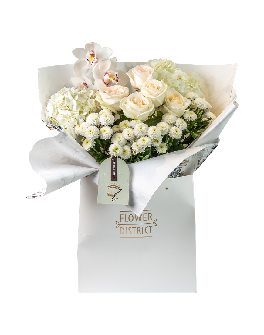 Picture of Heavenly White Hajj Special Flower Bouquet