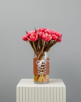 Tulip Red Vase