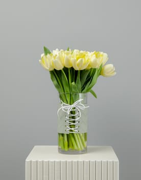 Tulip Light Yellow Vase