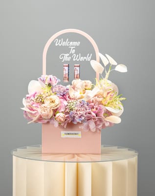 New Born Baby Girl Flower Gift