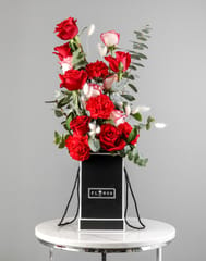 Valentine's Day Flower Black Box
