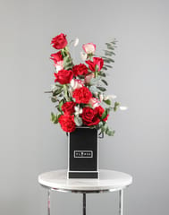 Valentine's Day Flower Black Box