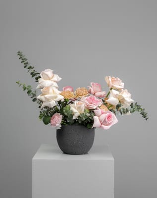 Rose O'Hara White In Vase