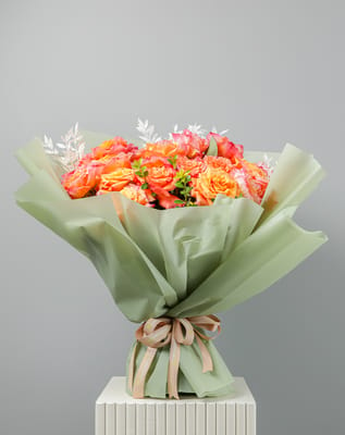 Flowers Bouquets - Rose Orange