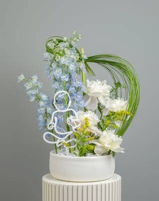 Baby Boy Flower Gift Vase