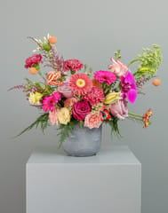 Carnation And Gerbera Vase