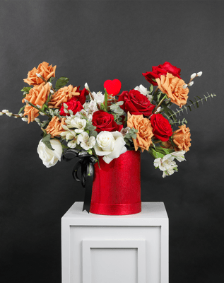 Valentines Day - Charming Blooms Vase