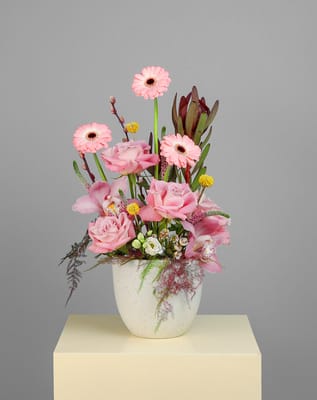 Mother's Day - Gerbera Pink Vase