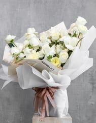 Crystal White Garden Bouquet